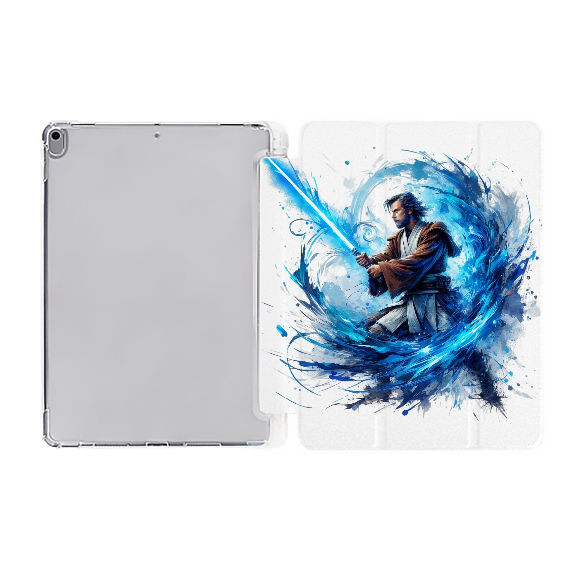 （画像用） スター・ウォーズ Star Wars IPad ケース ペン収納付き 三つ折りスタンド PUレザー×シリコン 対応機種9.5/10.5/10.9インチ
